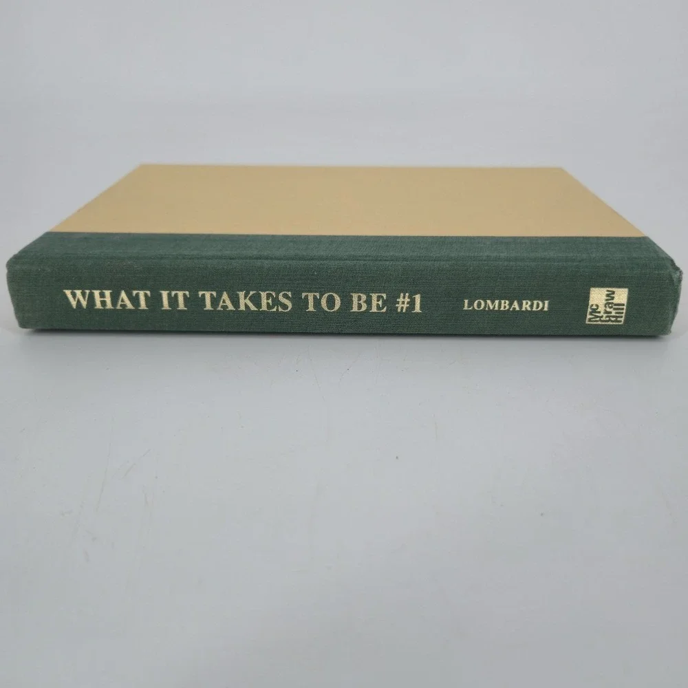 What It Takes To Be #1 Vince Lombardi Jr First Edition Hardcover DJ 2001 Leader